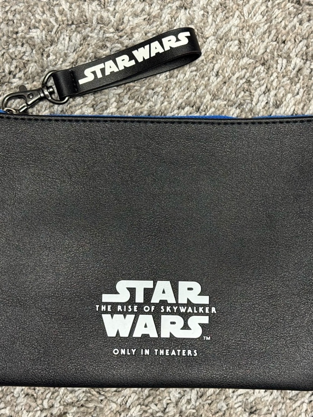 NEW Star Wars Black & White Wristlet Pouch with Detachable Strap
